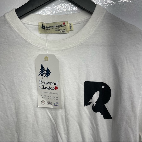 Redwood Classic white Lon sleeve tee size S/P - Picture 3 of 9